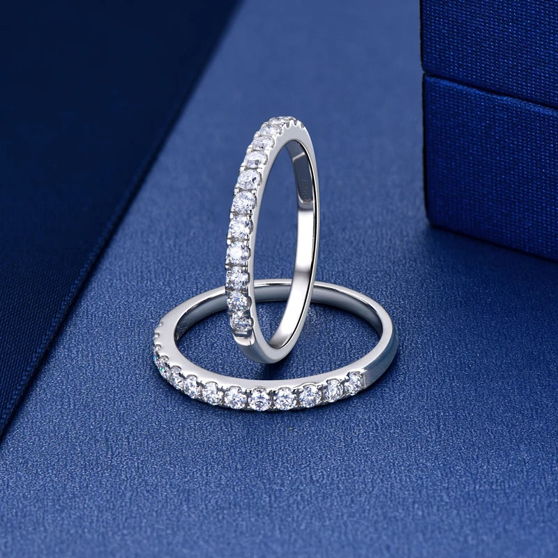 Best Selling Trendy Fine Women Jewelry Rings S925 Sterling Silver Moissanite Engagement Ring for Wedding Bridal Gift