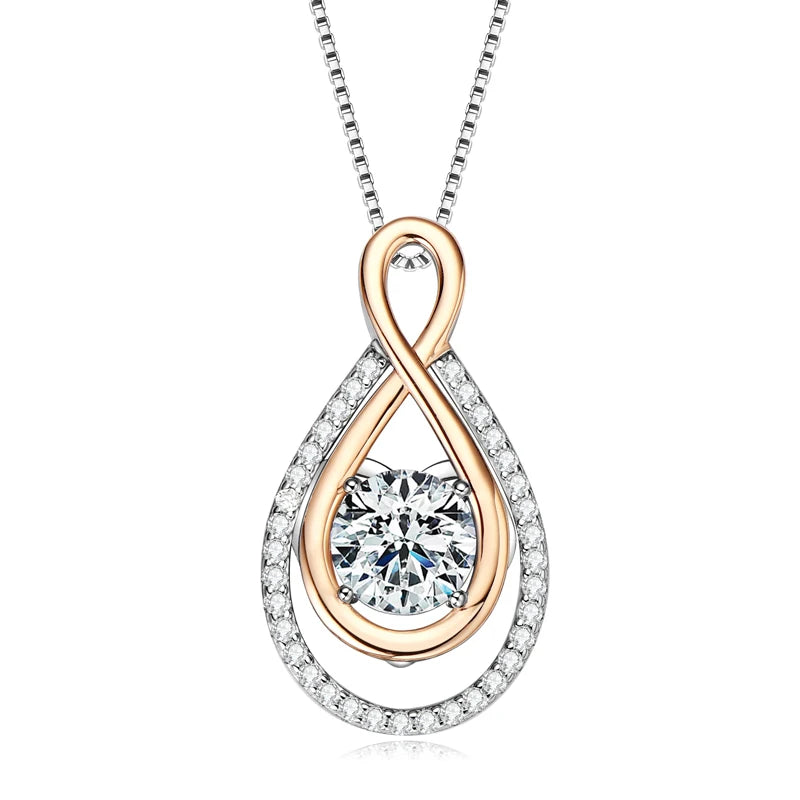 Huge Diamond Shinning Sparkle S925 Sterling Silver Moissanite 3 Carat 9mm Solitaire Pendant Necklace