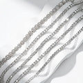 Fine Jewelry VVS 3mm Mossanite Iced Tennis Bracelet 925 Sterling Silver Sparkling Moissanite Chain Luxury Bracelets & Bangles