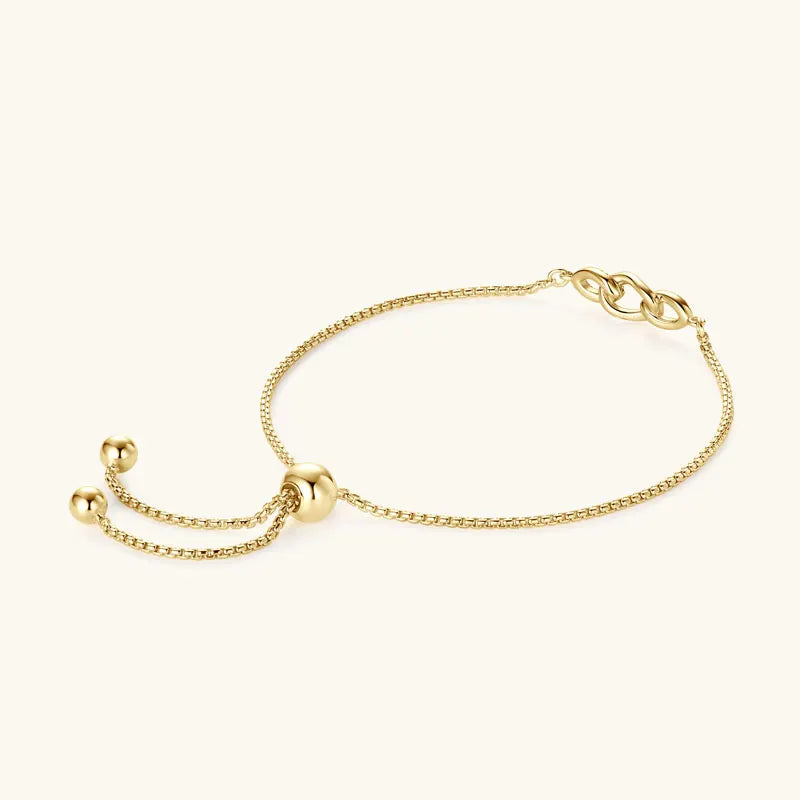 Modern Round Box Chain Adjustable Beads 925 Sterling Silver 0.8mm D0.07CT Real Moissanite Ladies Mossanite Bracelet for Women