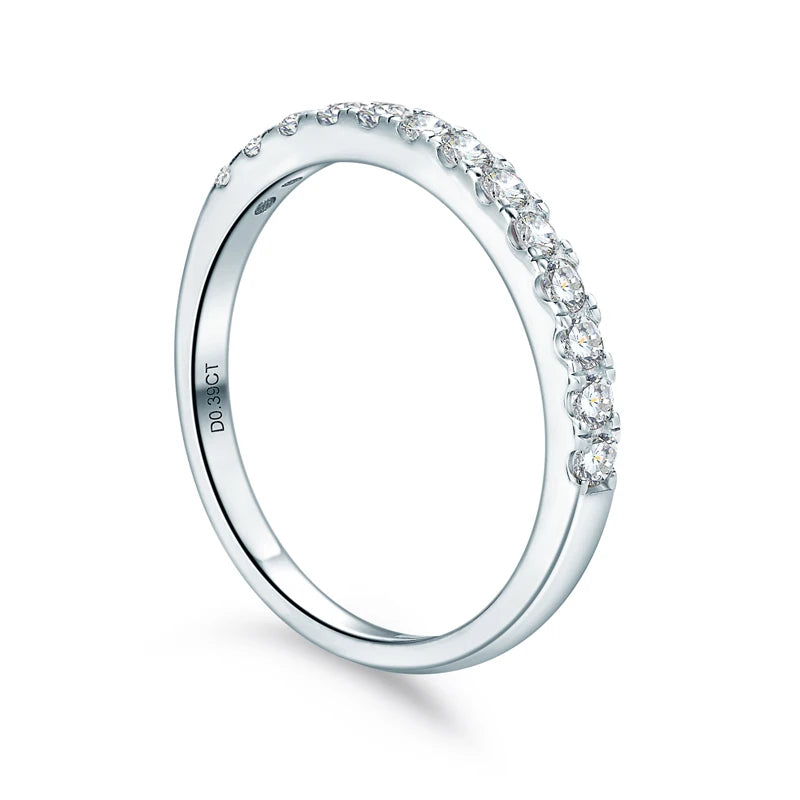 Best Selling Trendy Fine Women Jewelry Rings S925 Sterling Silver Moissanite Engagement Ring for Wedding Bridal Gift