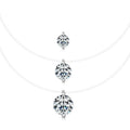 New Style 925 Sterling Silver D VVS1 5mm&6.5mm&8mm Round Cut Moissanite Fashion Solitaire Stone Pendant Necklace for Women