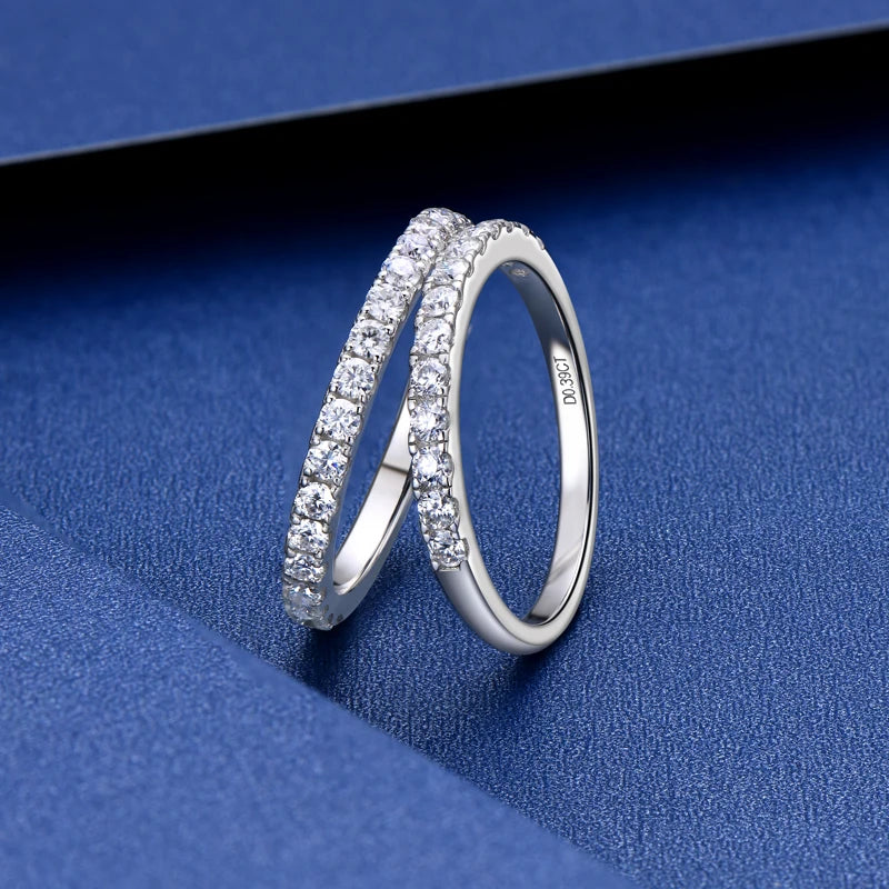 Best Selling Trendy Fine Women Jewelry Rings S925 Sterling Silver Moissanite Engagement Ring for Wedding Bridal Gift