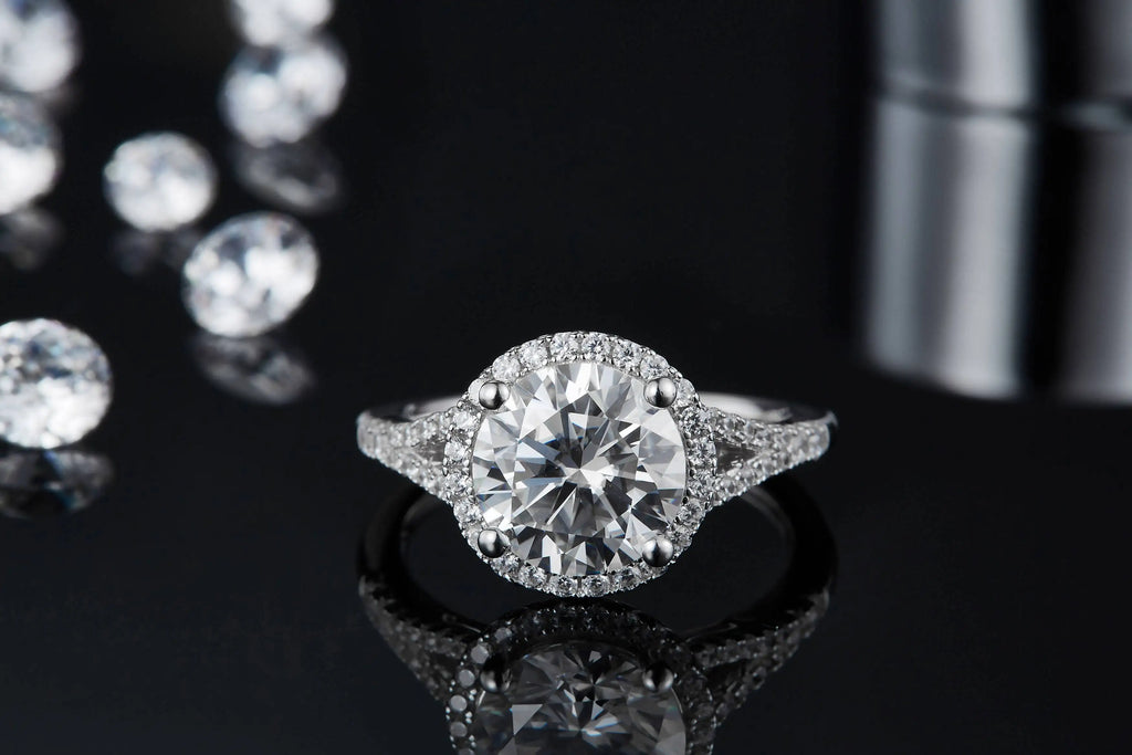 Best Selling Trendy Fashion Women Luxury Fine Jewelry 3ct 3.0ct 3 Carat 9mm Moissanite S925 Sterling Silver Wedding Men Rings