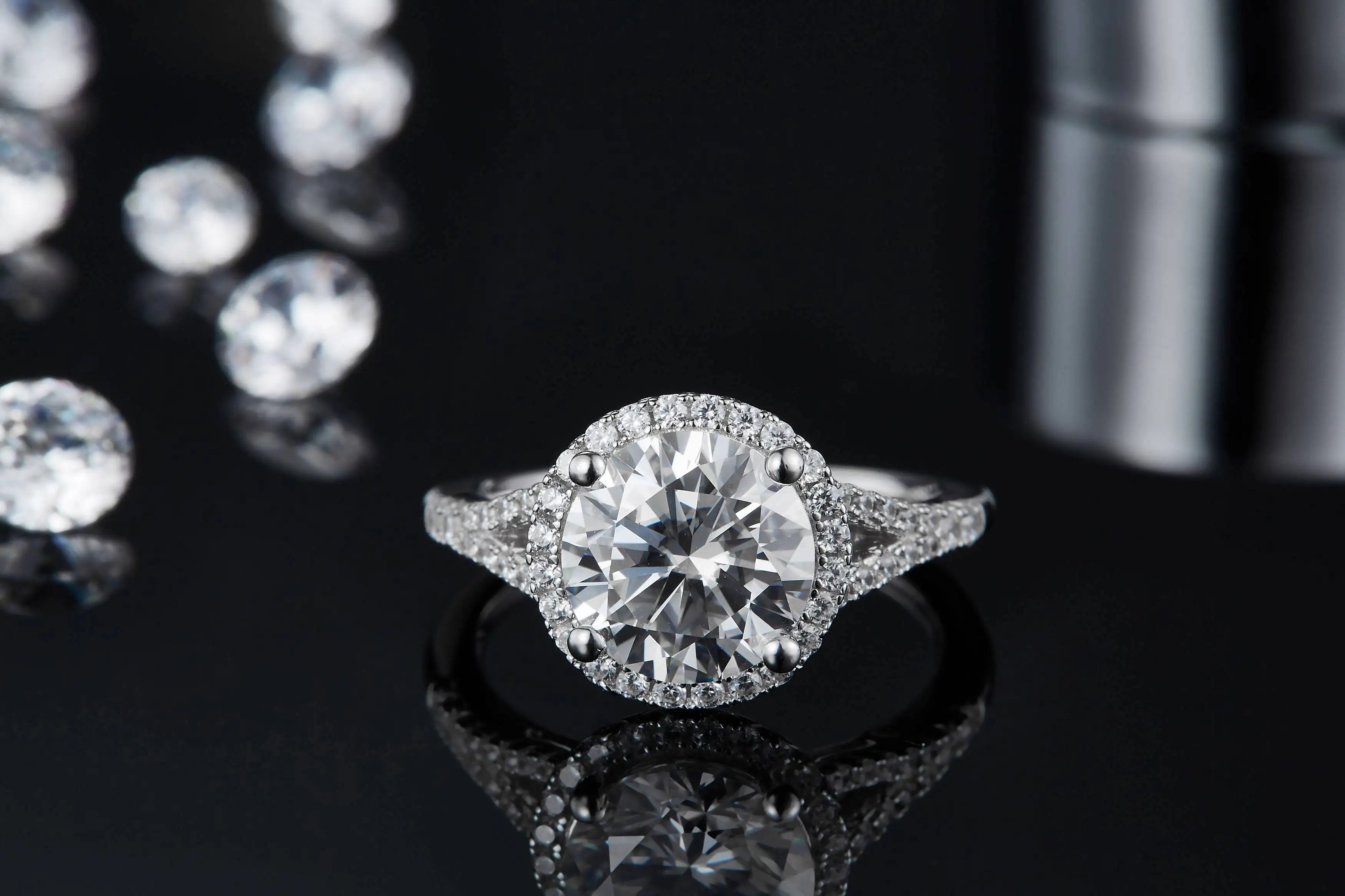Best Selling Trendy Fashion Women Luxury Fine Jewelry 3ct 3.0ct 3 Carat 9mm Moissanite S925 Sterling Silver Wedding Men Rings