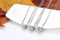 Original 925 Silver Chains Solitaire Drop Necklaces Bridal Fine Jewelry 1CT 2CT 3CT Moissanite Pendant Necklace for Women
