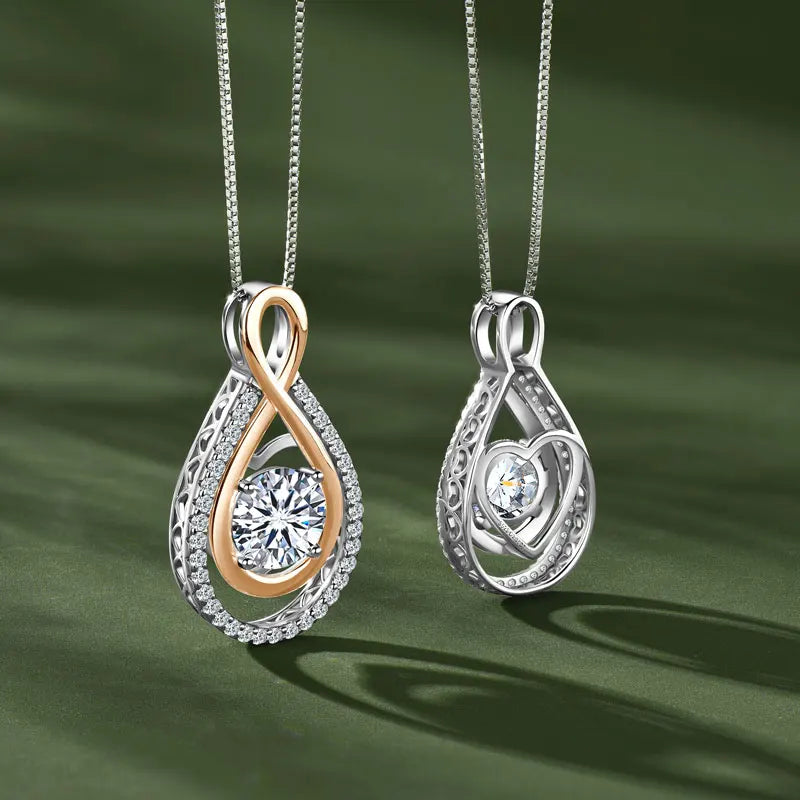 Huge Diamond Shinning Sparkle S925 Sterling Silver Moissanite 3 Carat 9mm Solitaire Pendant Necklace