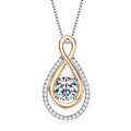 Huge Diamond Shinning Sparkle S925 Sterling Silver Moissanite 3 Carat 9mm Solitaire Pendant Necklace