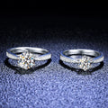 Custom 925 Sterling Silver Engagement Ring with 3ct Moissanite Diamond 0.5 1 2 3 Carat for Women Jewelry