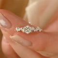 Classic 925 Silver 6.5mm 1CT Moissanite Women Six Claw Wedding Engagement Ring for Women with Certificate
