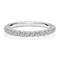 Best Selling Trendy Fashion Women Luxury Fine Jewelry 1.5mm Moissanite S925 Sterling Silver Tennis Ring Christmas