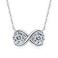 Directly Sale Niche Trendy Pass Diamond Tester 2 Carat Moissanite 925 Sterling Silver Infinity Jewelry Pendant Necklace
