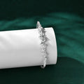 925 Silver 5mm&3.5mm&2.5mm D Color Pass Diamond Tester Moissanite Bracelet Fashion Ladies Double Chain Design Bracelet for Women