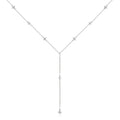 Stylish 925 Silver 2mm 3mm Round Moissanite Four-leaf Clover Fashion Necklace for Women Trendy Clavicle Chain Daily Commute