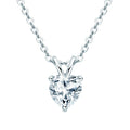 Sparkling Created Diamond 1CT Heart Shining Cut D Color Pendant 925 Silver Simulated Moissanite Engagement Necklace
