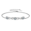 Chasau Luxury Fashion Custom 5mm Full D Moissanite Infinity Bracelets for Women Minimalist 925 Pure Silver Elegant Jewelry