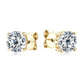 Passed Diamond Test Excellent 3.0CT 4CT 5CT Moissanite 925 Sterling Silver Perfect Cut Stone Stud Earrings for Lady
