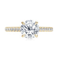 Factory GRA Certification 8mm 2.0CT Moissanite S925 Sterling Silver Four Claws Classic Wedding Engagement Ring for Women