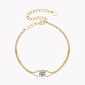 Double Chain Moissanite 1ct 1.0ct 1 Carat 6.5mm 925 Sterling Silver Adjustable Moissanite Chain Bracelet